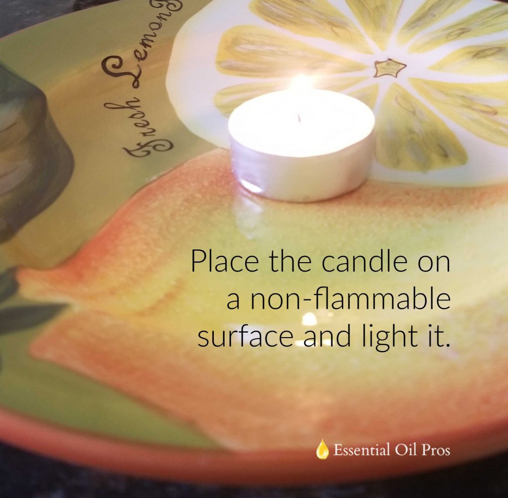DIY essential oil votive candle