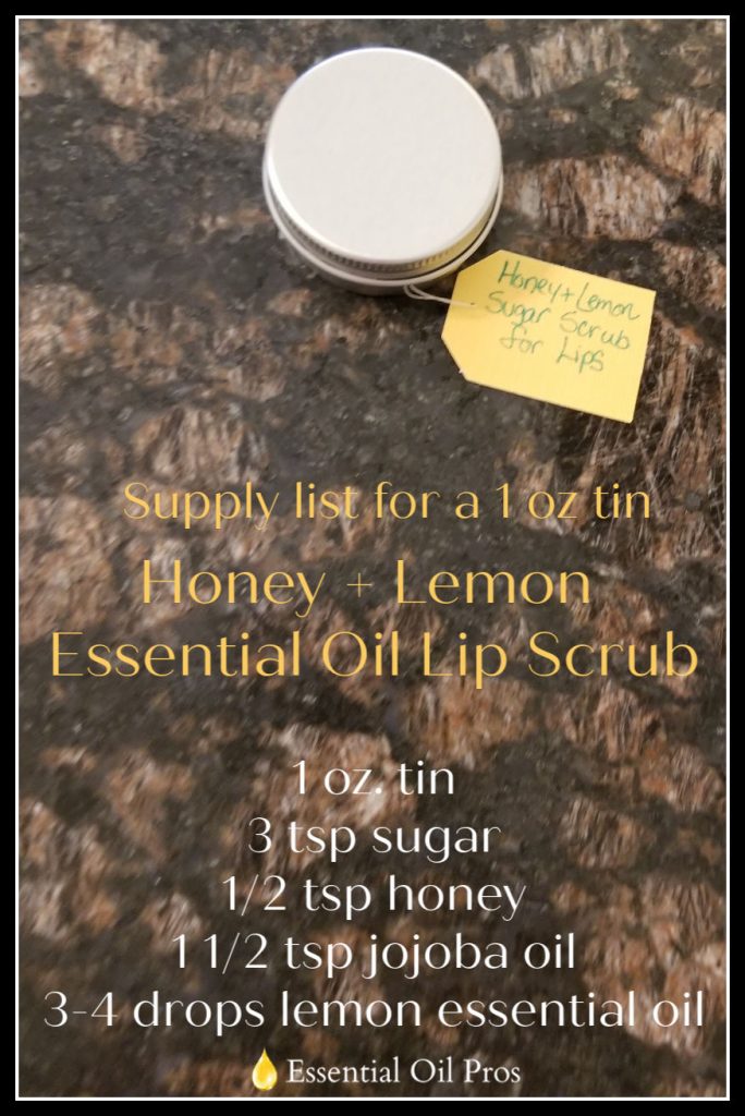 essential oil lip scrub recipe
