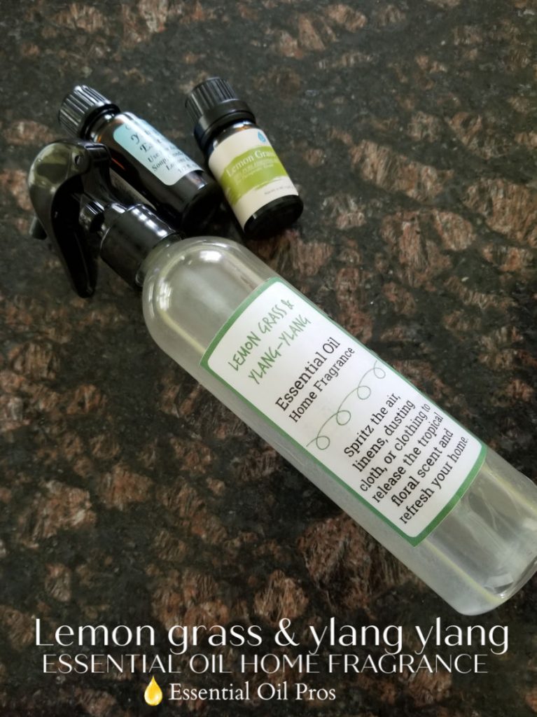 essential oil home fragrance spray