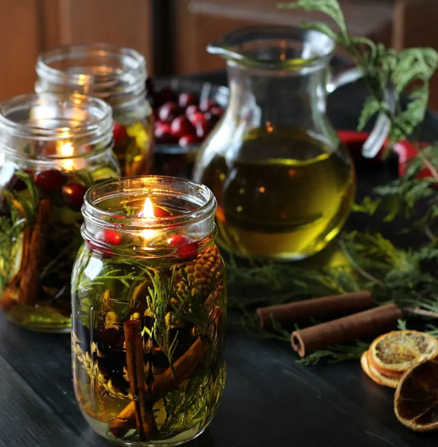essential oil candle lamp