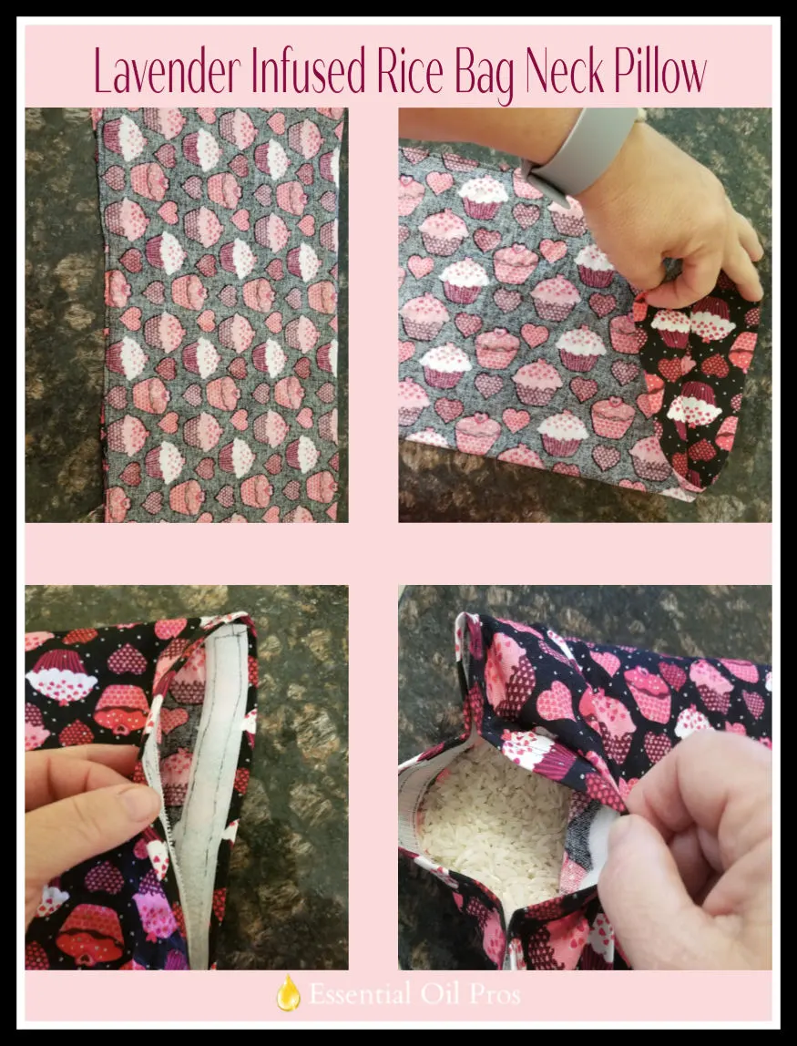 lavender essential oil rice bag neck pillow